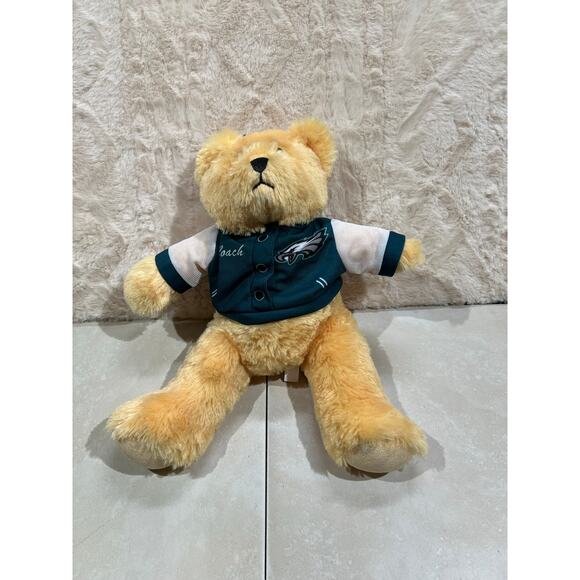 Other Other - Philadelphia Eagles Coach Bear Plush 13” NFL Teddy Green Jacket EUC